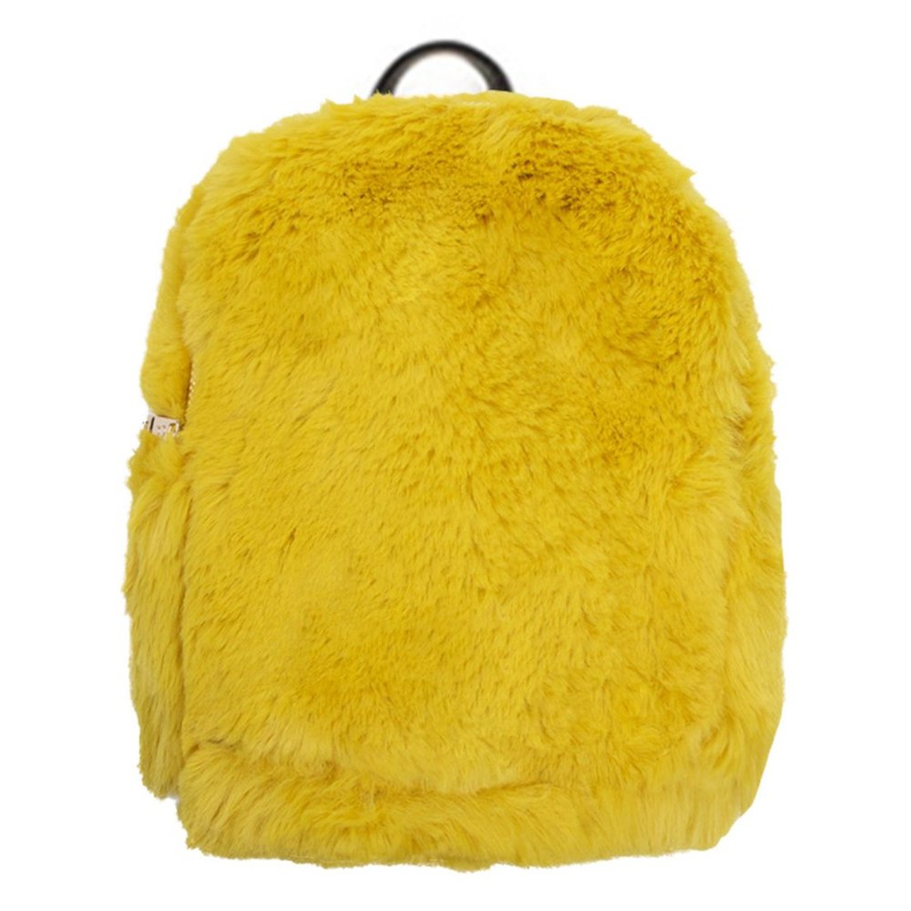 C.C Faux Fur Solid Color Backpack